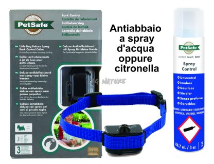 2601061 - COLLARE ANTIABBAIO SPRAY AD ACQUA O ALLA CITRONELLA PER CANI FINO A 26 KG - RICARICA AD ACQUA INCLUSA INODORE - PET SAFE - PBC19-11796