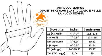 2901095 - GUANTI IN KEVLAR ELASTICIZZATO E PELLE - TG S ALLA XXXL - LA NUOVA REGINA - SAG NATURE - immagine 2