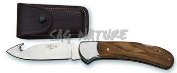 1201559 - COLTELLO CON SCUOIATORE CON MANICO CERVO LAMA 9 CM PESO 135 GR - JOKER NO50